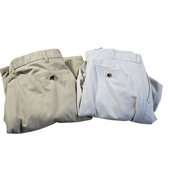 St. John's Bay Other - Lot St Johns Bay Pants Mens 38x32 Tan Worry Free Straight Pleated Casual Work